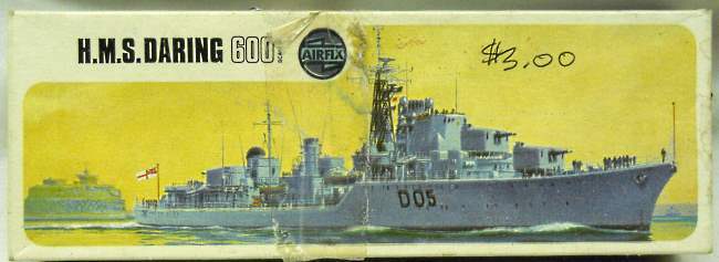 Airfix 1/600 HMS Daring D05 Destroyer, 01203-0 plastic model kit